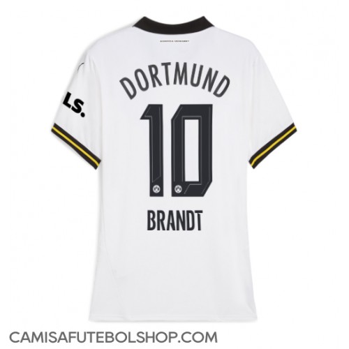 Camisa de time de futebol Borussia Dortmund Julian Brandt #10 Replicas 3º Equipamento Feminina 2024-25 Manga Curta